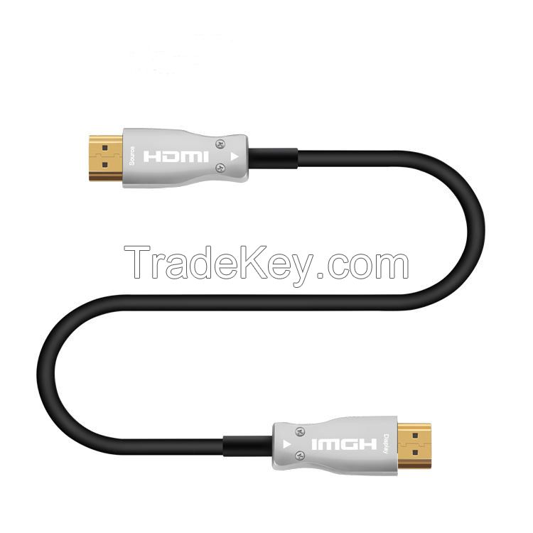 Oem Gold Plated Fiber Optic Hdmi To Hdmi Extender 18gbps 4k 3d Video Hdmi Cable