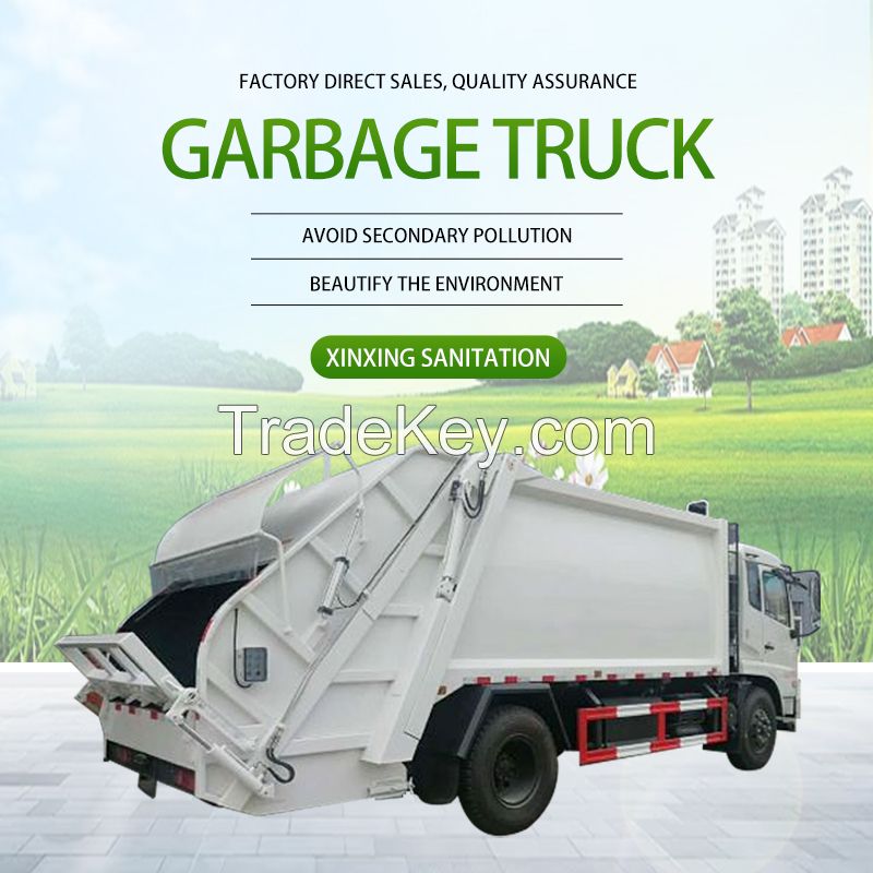 Garbage compression vehicle urban cleaning green sanitation garbage removal price is for reference only contact customer service