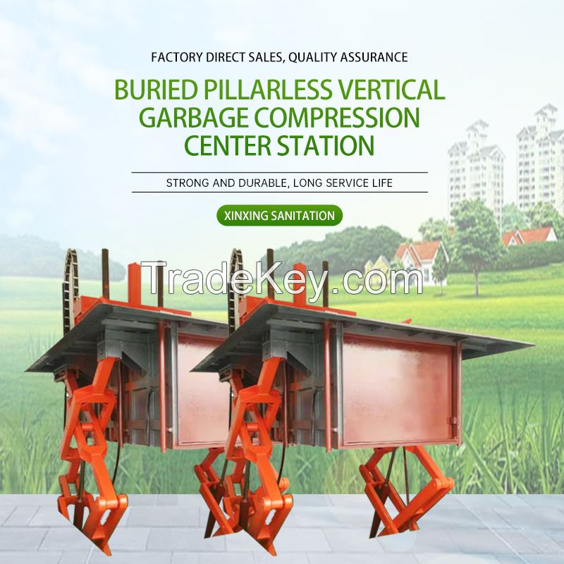 The price of the buried column free vertical compression waste transfer station is for reference only. Please contact the customer service