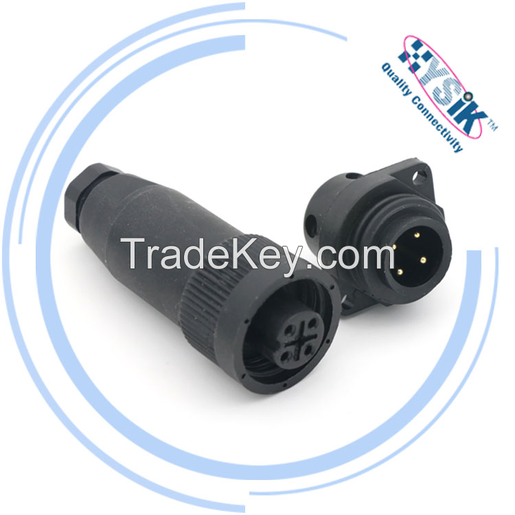  RD24 RD30 IP67 4pin female panel connector 2 head panel waterproof connector Weipu connector plastic plug