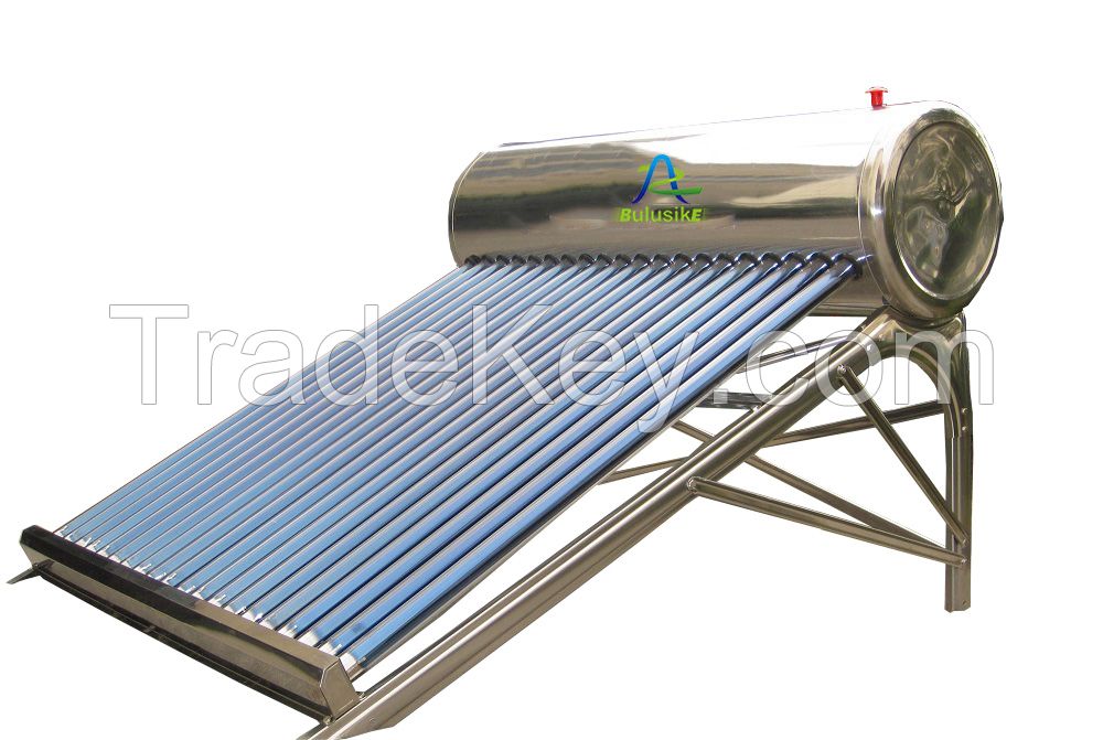 Low Pressure Vacuum tube solar water Heater