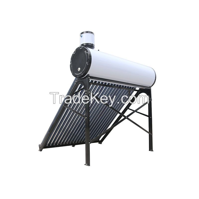 Non-pressure automatically loading water solar water heater with assistant tank