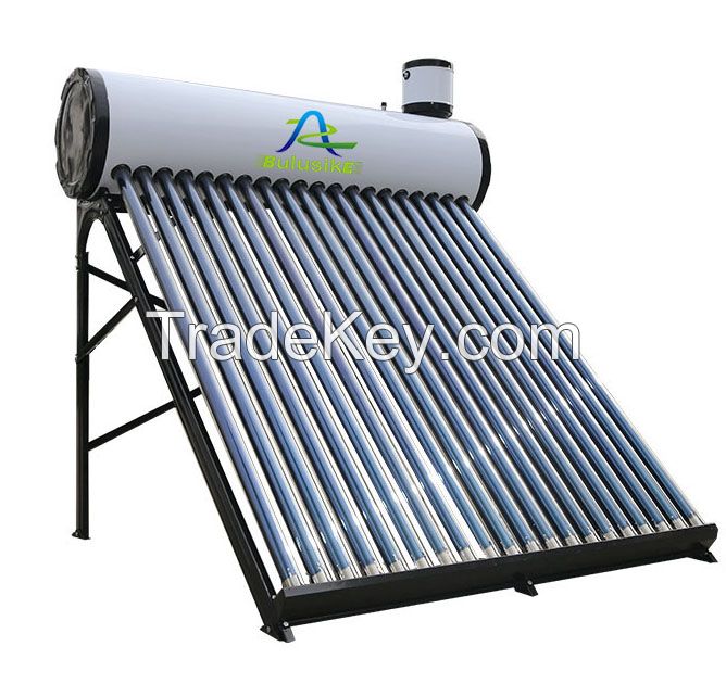 Non-pressure automatically loading water solar water heater with assistant tank