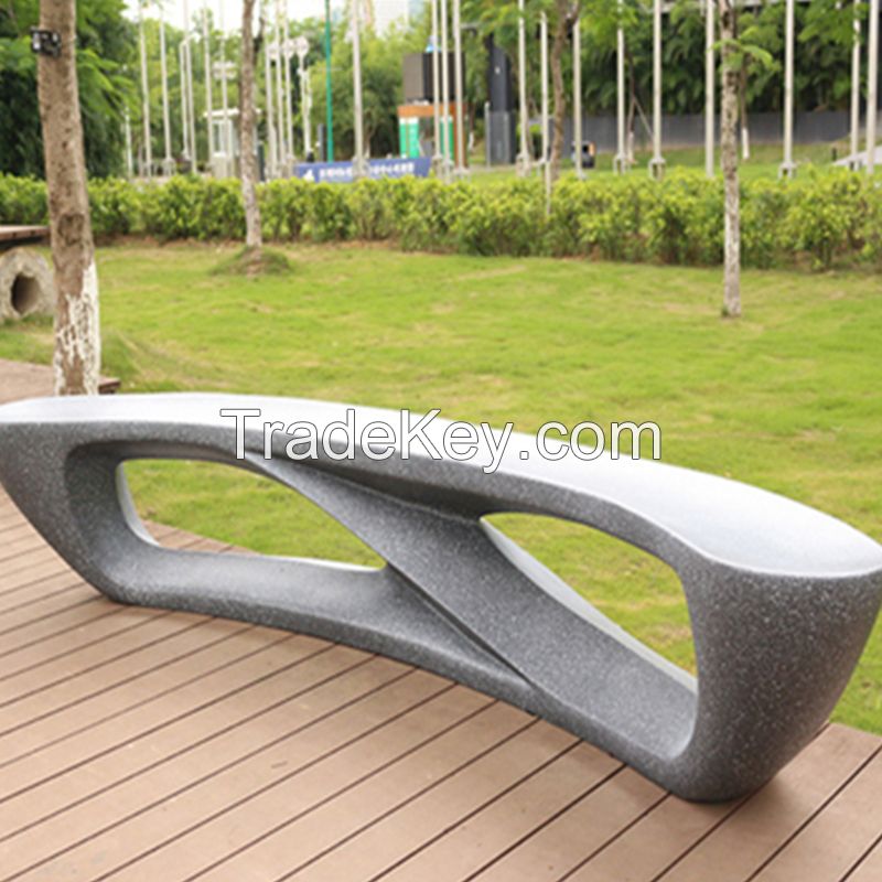 Customized garbage cans, leisure benches and kiosks