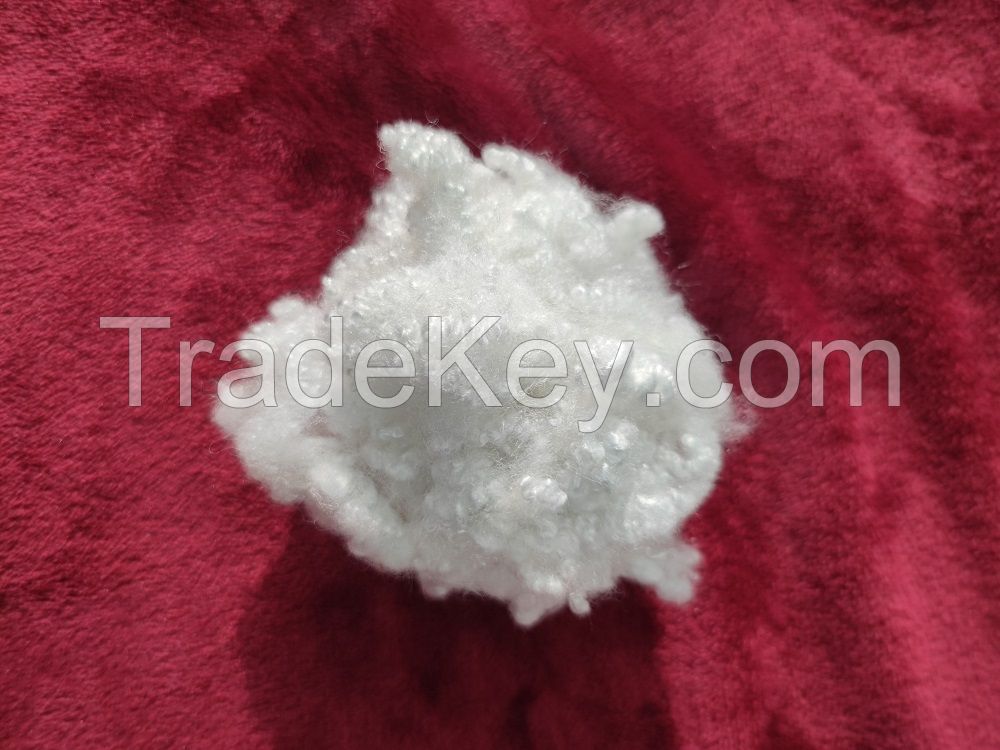 good quality white Virgin 100% Polyester flame retardant 4D*51MM polyester staple fiber for clothing