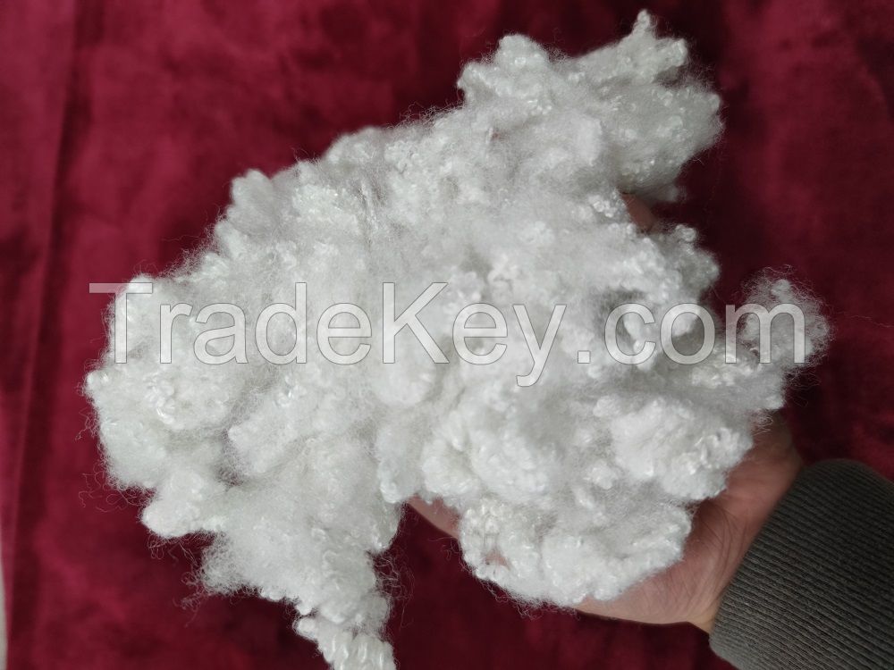 good quality 100% Polyester Virgin 15D*32mm HCS Polyester Staple Fiber for filling