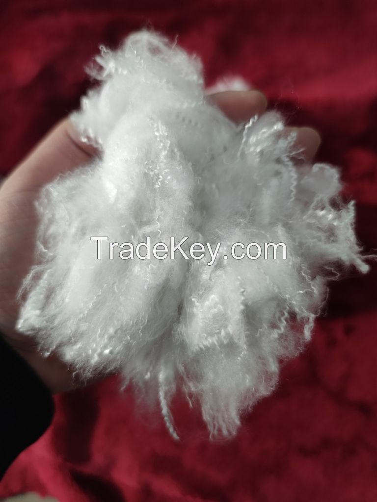 high quality soft 1.5D*32mm Micro fiber Denier Virgin Polyester Staple Fiber Raw White for Filling