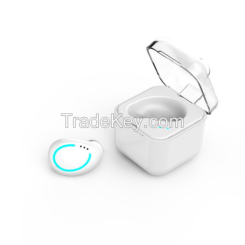 Single sided business Bluetooth headset power display, call function, voice control, music support