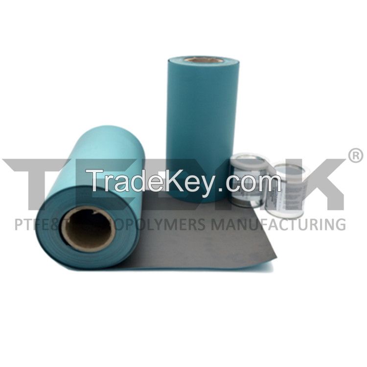 Wholesale Blue color Turcite B composed by PTFE and bronze slideway with glue  