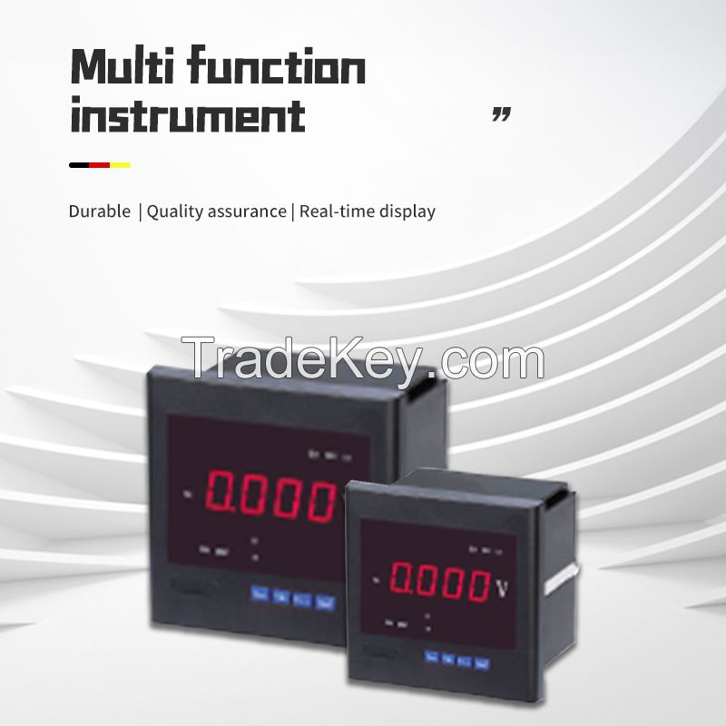 Multi-function instrument for continuous monitoring and control of power distribution systems