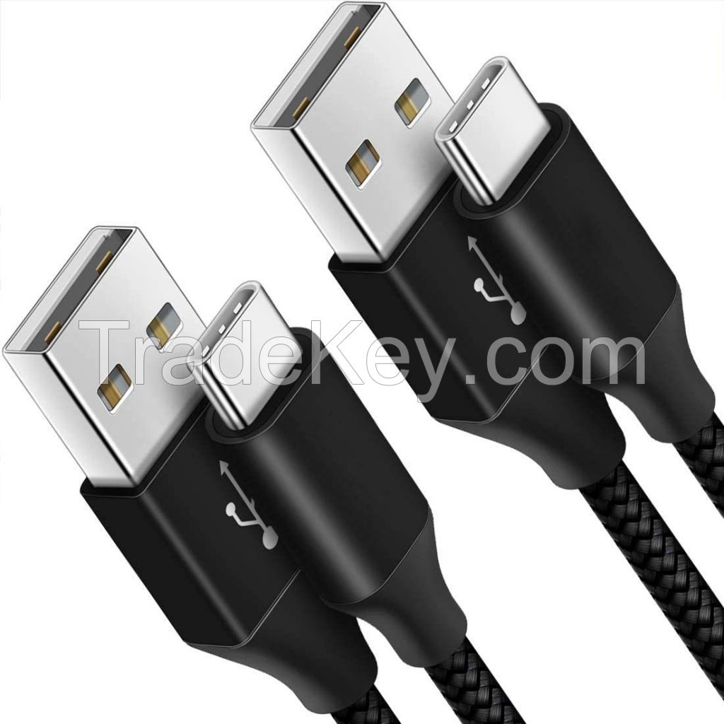 USB C Cable 3A Fast Charge, etguuds USB A to Type C Charger Cord Braided for Samsung Galaxy A10e A11 A13 A03s A32 A50 A51 A52 A53 A71, S22 S21 S20 S10 S9 S10E, Note 20 10 9, Moto G7 G8