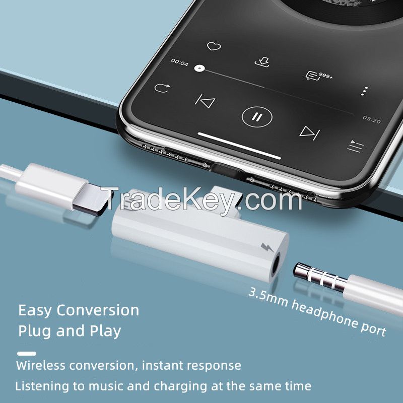 Lightning to 3.5mm Audio Adapter 	listening to songs charging calling wire control