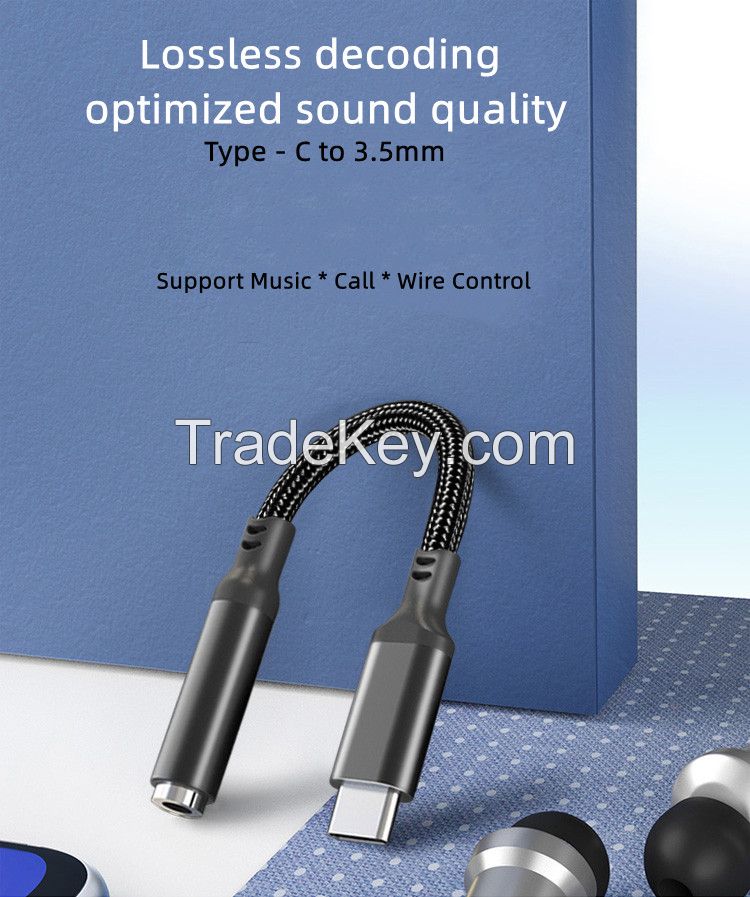 Good quality DAC type-C to 3.5mm audio adapter 