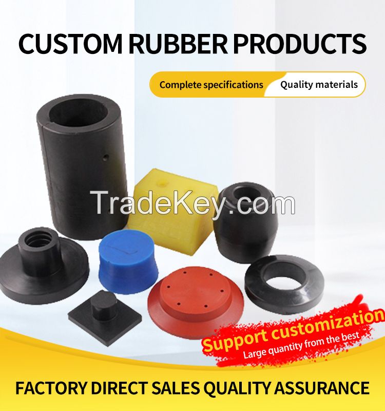 Customized rubber products Industrial shock-absorbing, waterproof and wear-resistant shaped parts Processing of custom rubber insulation products