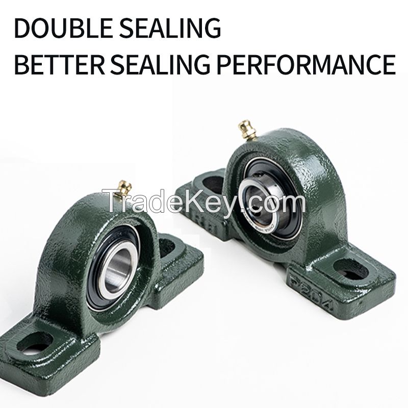 Factory direct sales      Outer spherical belt seat bearing UKP204 vertical bearing support customization