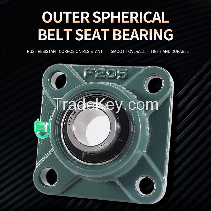 Factory direct sales, Outer spherical belt seat bearing UCF201 (square seat) support customization