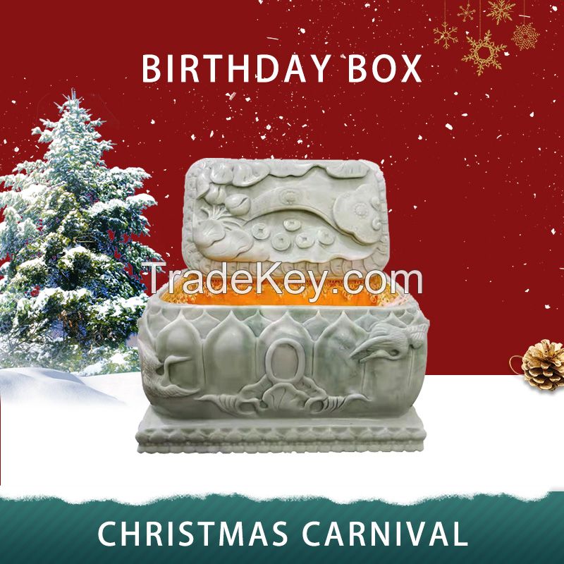 Natural jade custom birthday box