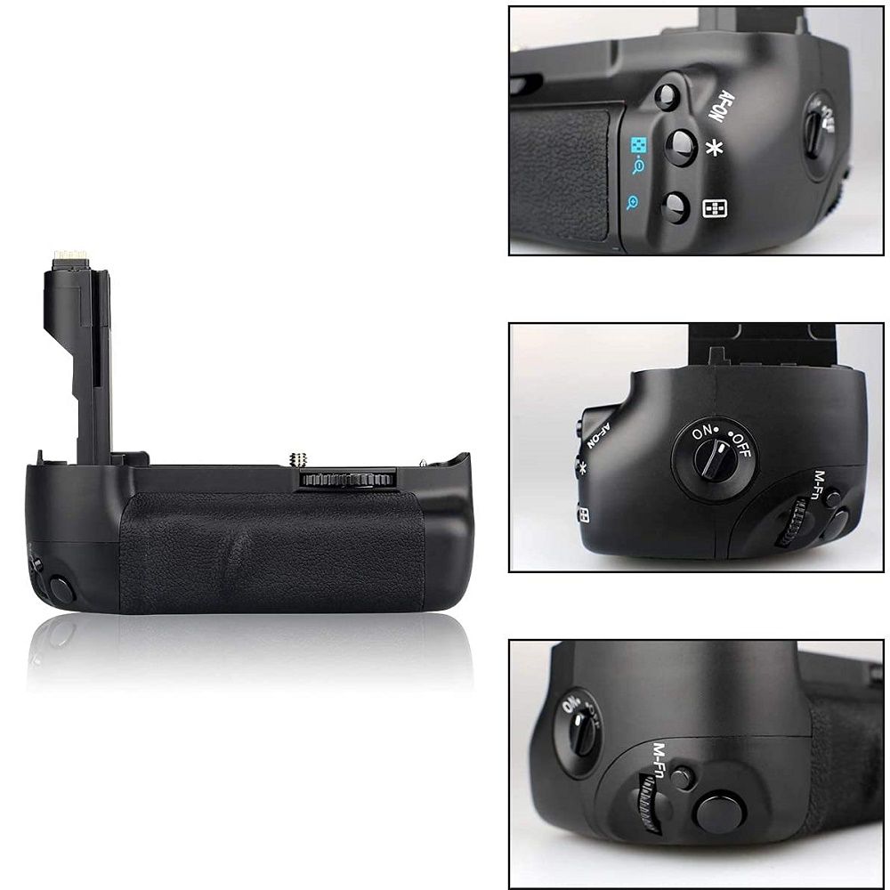 Vertical Battery Grip BG-E7 for Canon EOS 7D Digital SLR Camera as BG-E7 Battery Grip Work with LP-E6 or 6X AA-Size