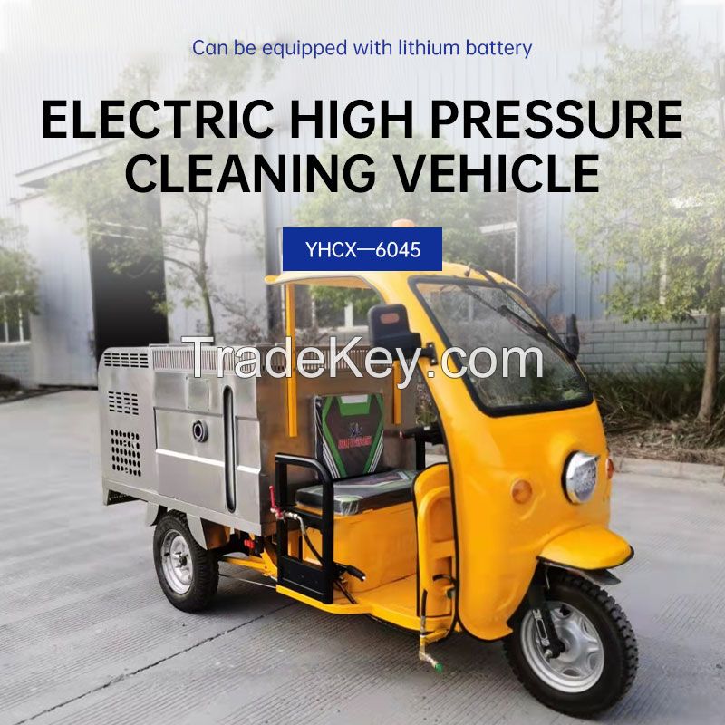 Electric high-pressure cleaning vehicle