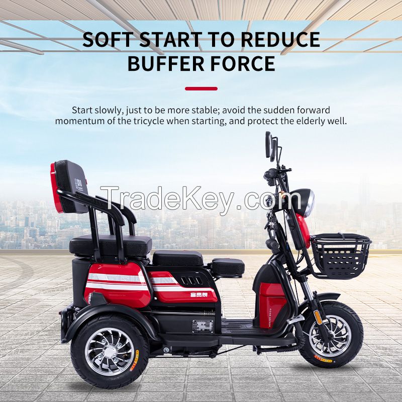 Electric Tricycle And Auto Rickshaw Direct Sales 3 Wheel Foldable Charge Electric Tricycle Tuk Tuk