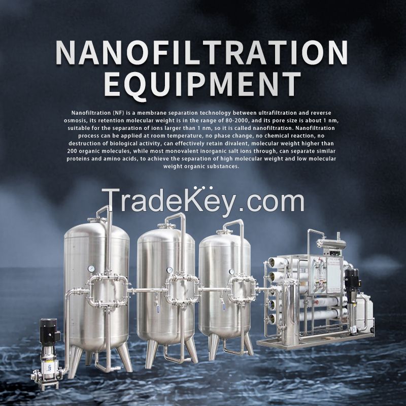 Nanofiltration equipment, customised products, contact customer service to place an order