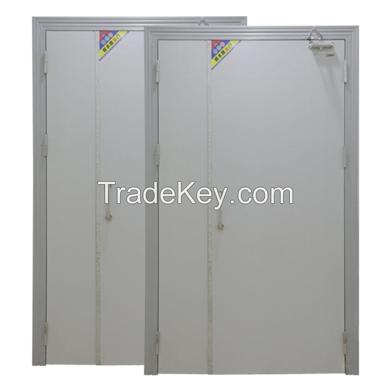 Fire door steel steel wooden material stainless steel grade A and B large number of engineering fire doors are preferably customized grade a 1.5*2.3*0.045