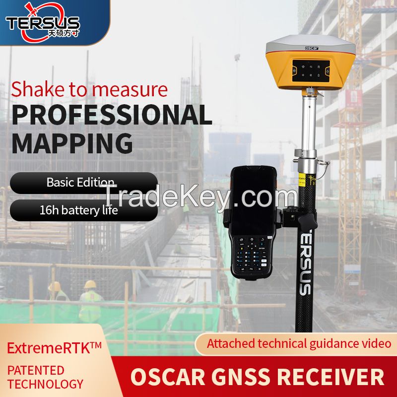 TERSUS GNSS Oscar basic version RTK GNSS GPS Surveying and mapping, measuring mass production precision, precise measuring coordinates and setting out coordinates