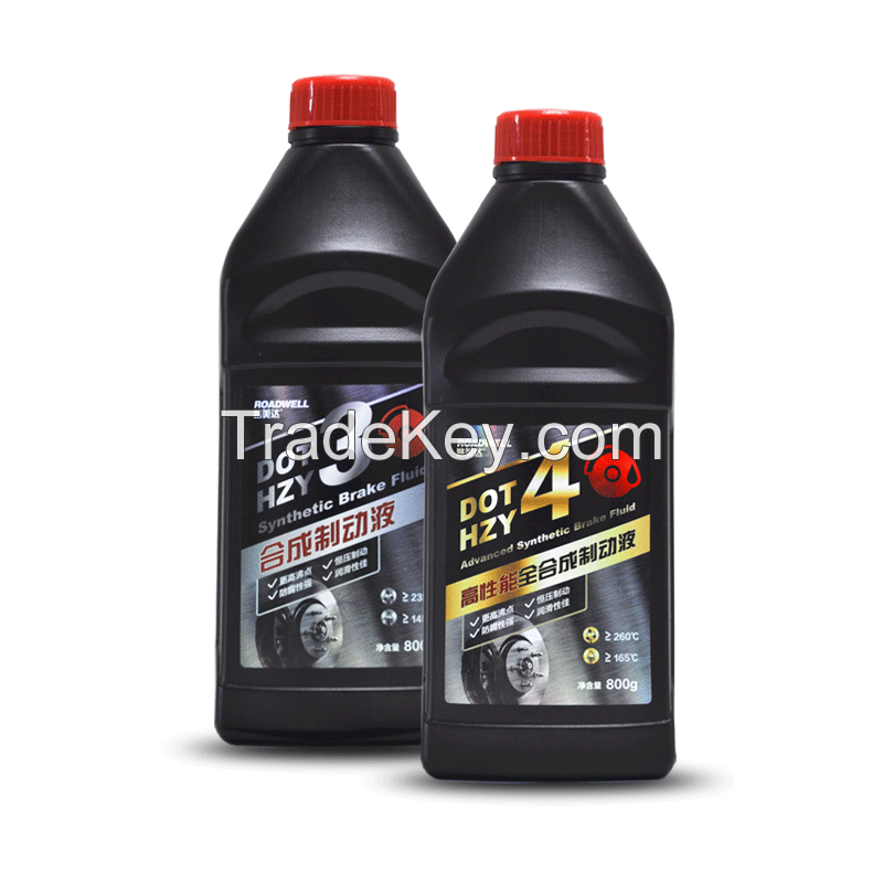 ROADWELLAutomotive brake fluid high performance fully synthetic brake fluid DOT3/DOT4 DOT4 16 bottles / box