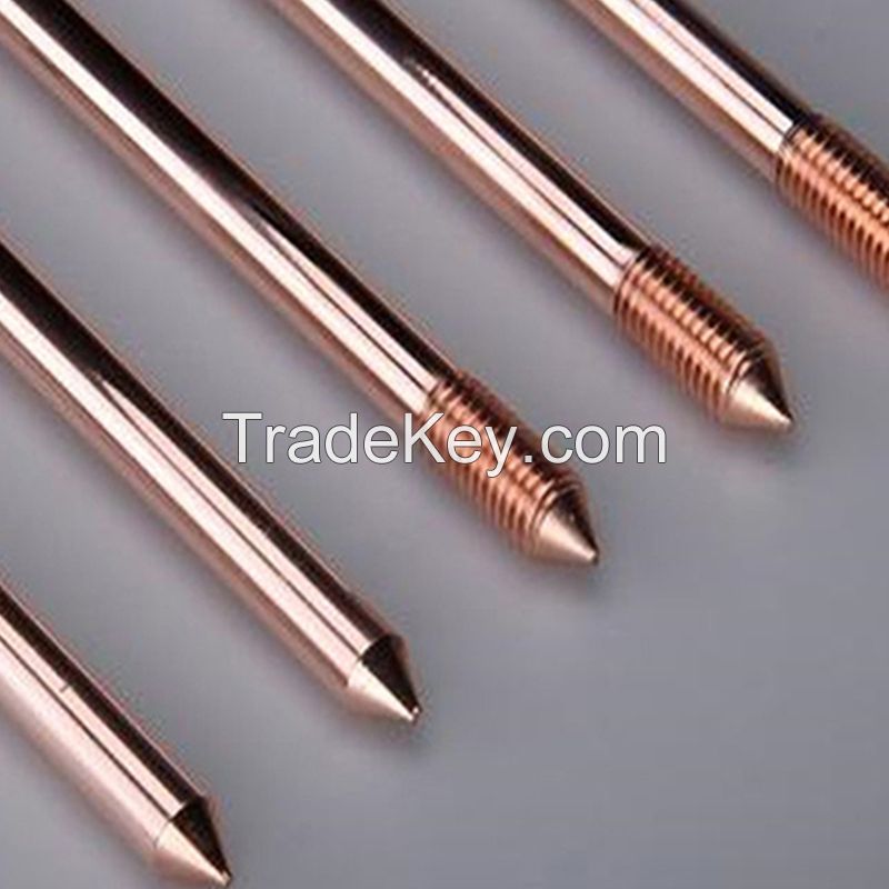 NRDQ  Copper clad steel grounding rod grounding wire grounding rod project lightning protection power galvanized grounding electrode pile nrtbg01