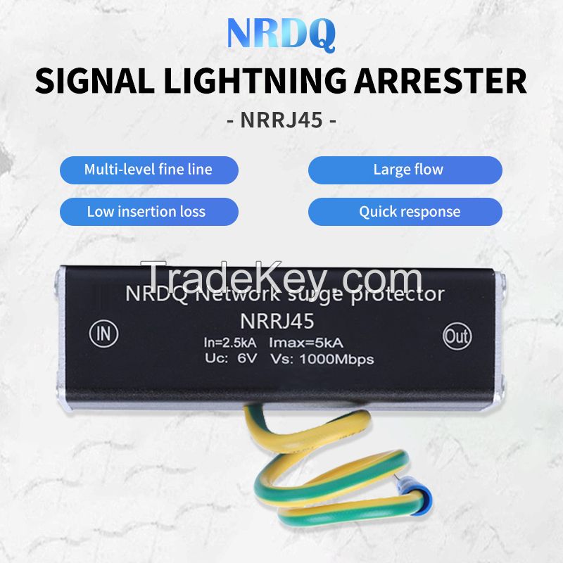 NRDQ NRRJ45 signal surge protector signal lightning arrester analog quantity lightning arrester instrument signal protector