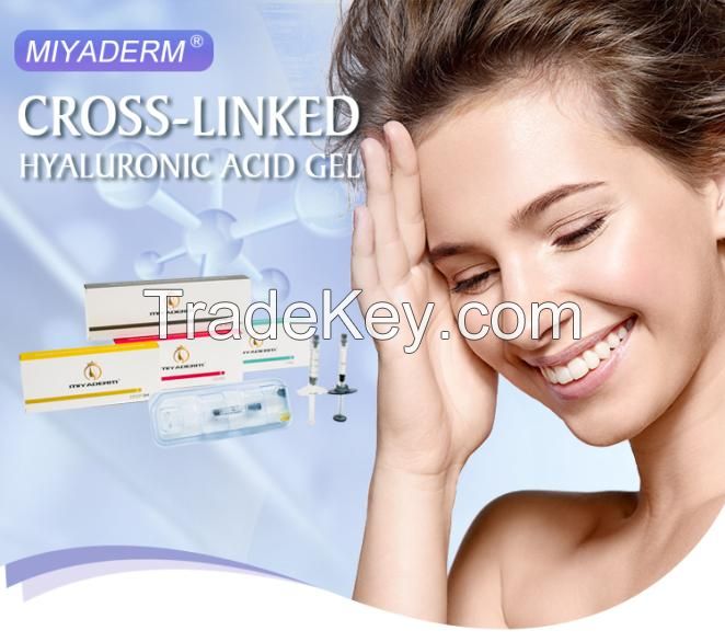 Anit-aging injectable cross linked hyaluronic acid factory 1ml 2ml price acido hialuronico supplier buy dermal filler