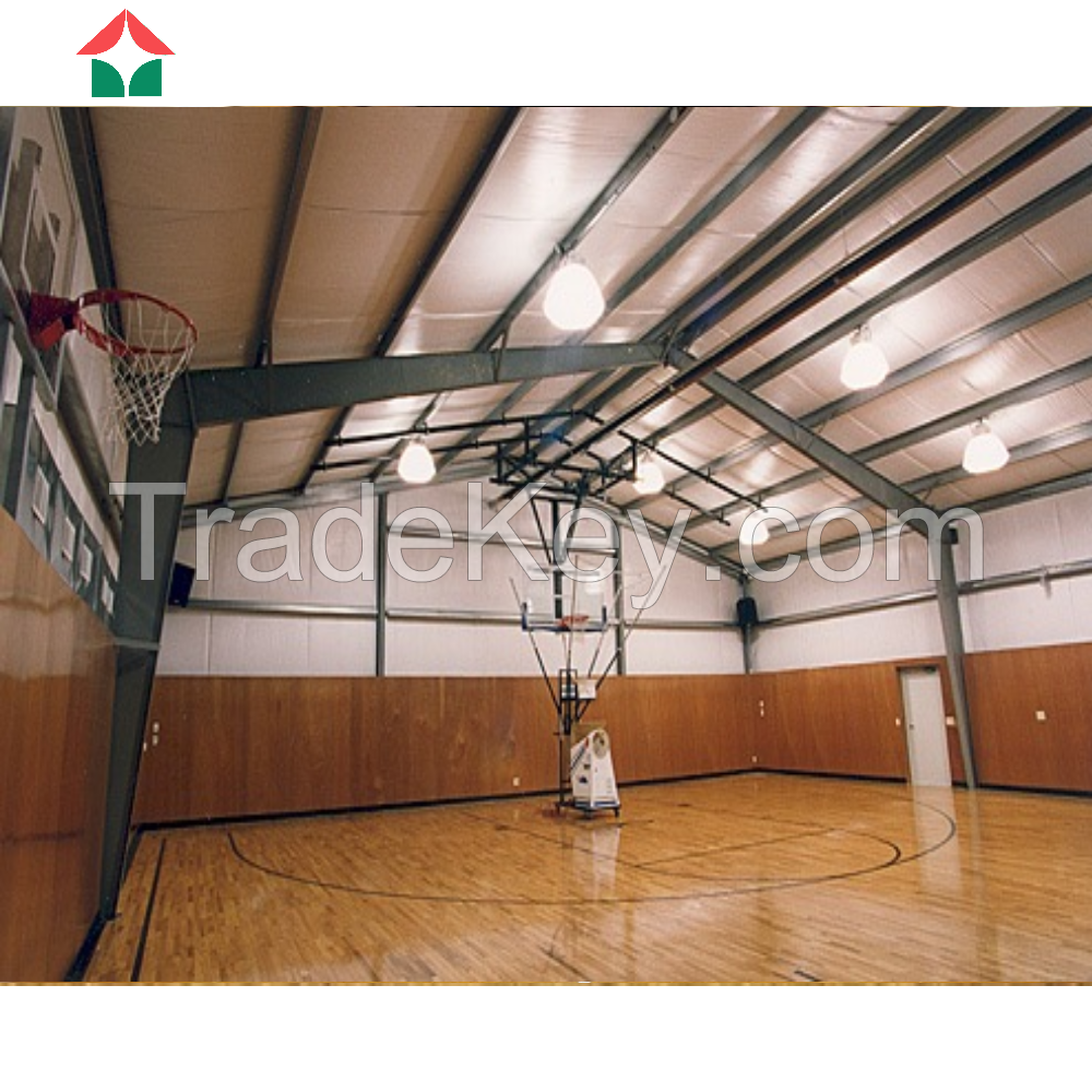 Prefab Steel Truss Roof Basketball Gymnasium Sports Hall