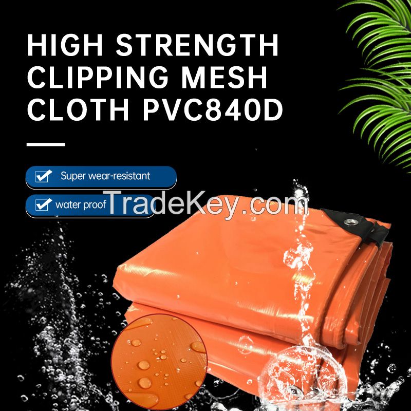 High temperature resistance fire proof heat insulation high strength mesh cloth PVC 840D