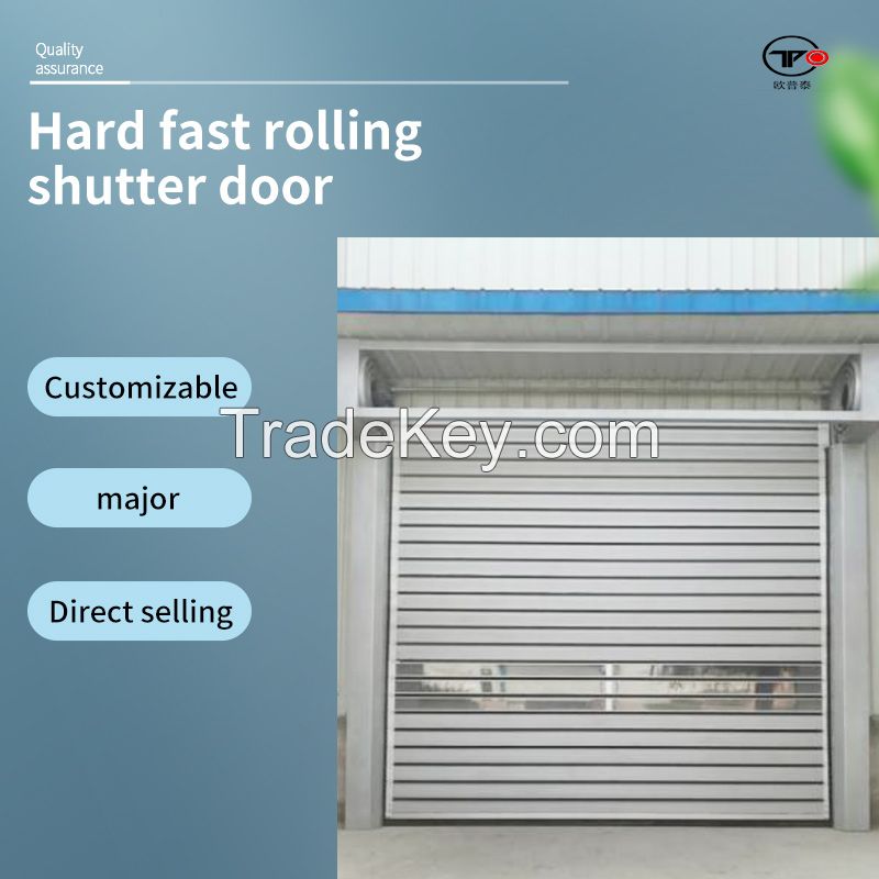 Hard fast rolling shutter door, round spiral guide rail, customized products