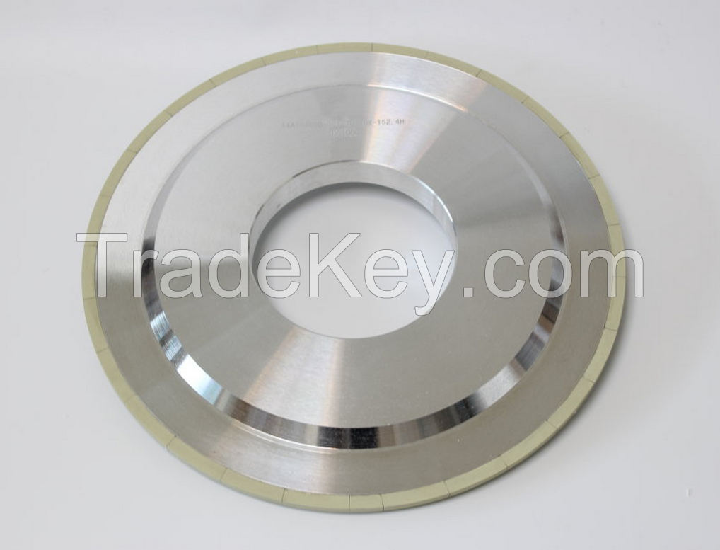 Vitrified bond cylindrical grinding wheels for tungsten carbide coatings