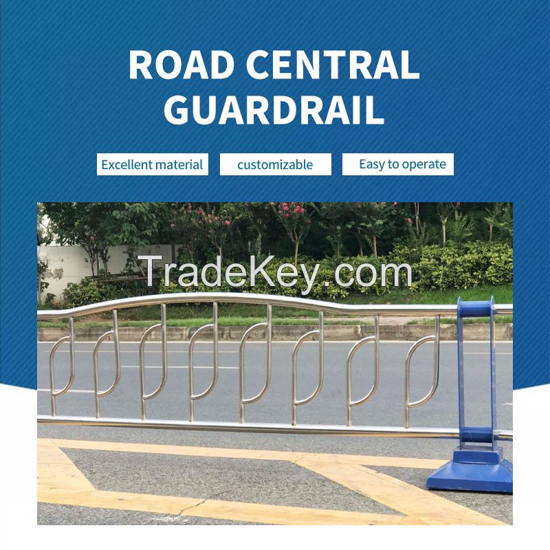 Road Central guardrail stainless steel composite pipe central isolation guardrail supports customization, and the price is for reference only