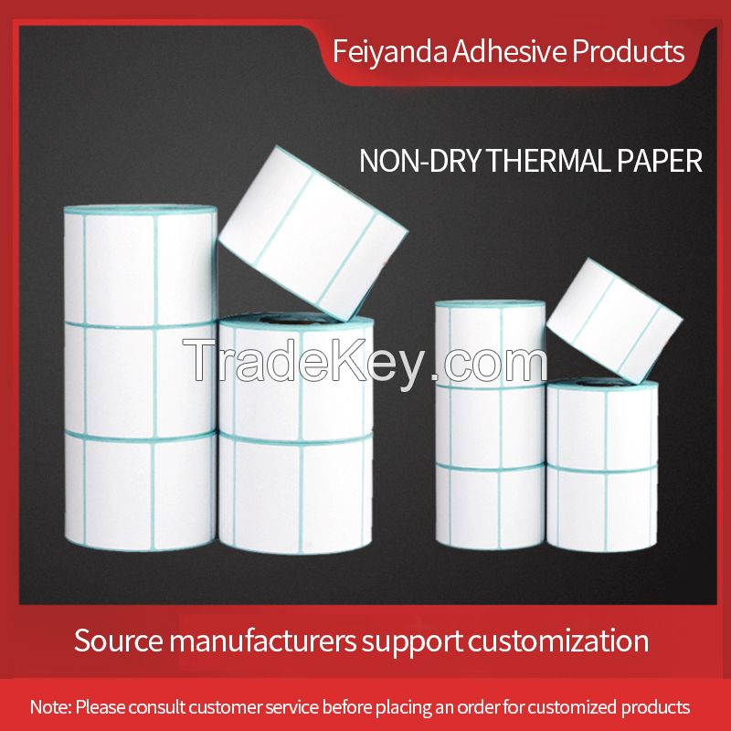 Xingfeiyang Manufacturers wholesale thermal paper, one anti adhesive thermal label, support customization