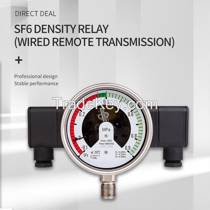 SF6 density relay (wired remote transmission)