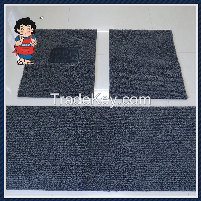 PVC Non Slip/Door/Car/Flooring/Bathroom/Coil/Noodle Mat Carpet Rug with Foam Backing