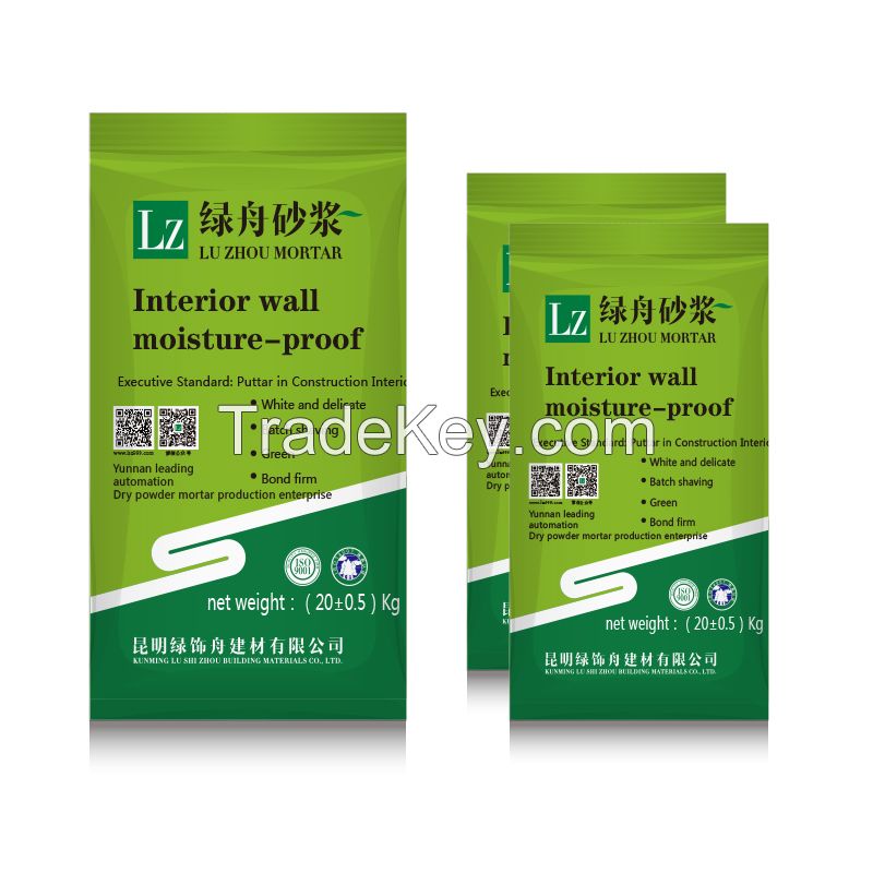 LU ZHOU Factory Supply Interior Wall Putty Powder Skim Coat For Wall Putty For Wall Rendering Before Painting 20kg