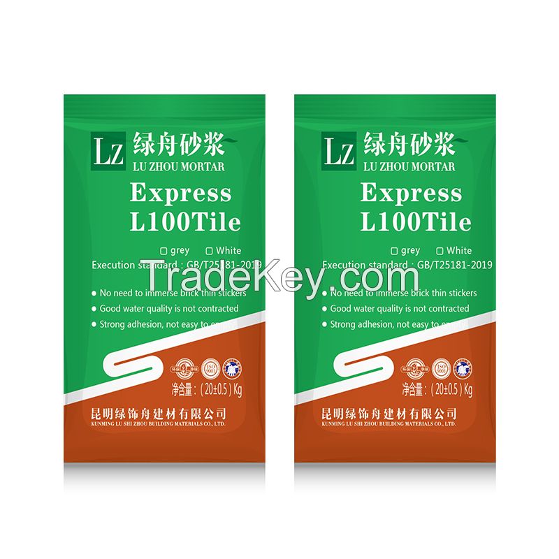 LU ZHOU Ceramic Tile Adhesive L100 Metope Ceramic Tile Ground Ceramic Tile Sticks Adhesive Mortar 1ton