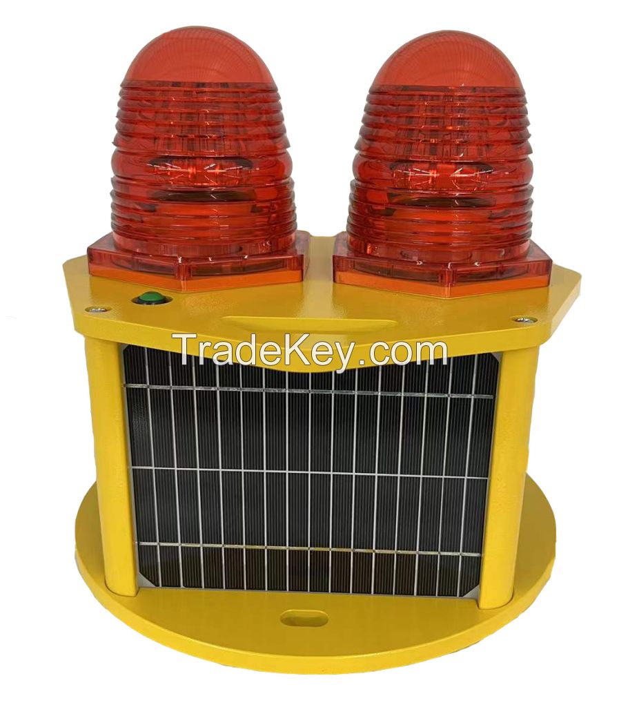 LP-810/W Low-intensity Type A  Double Solar Powered Aviation Obstruction Light
