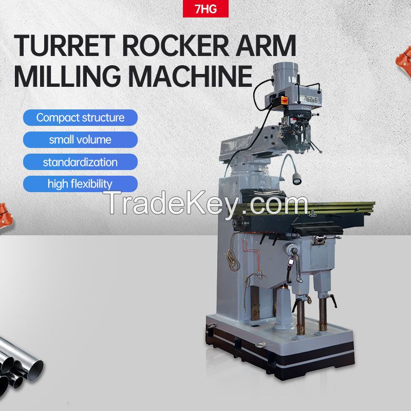 Precision Vertical Medium size Turret rocker milling machine 7HG from Professional manufacturer Jinrun