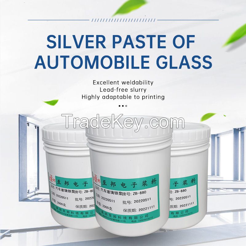 Automotive glass silver paste