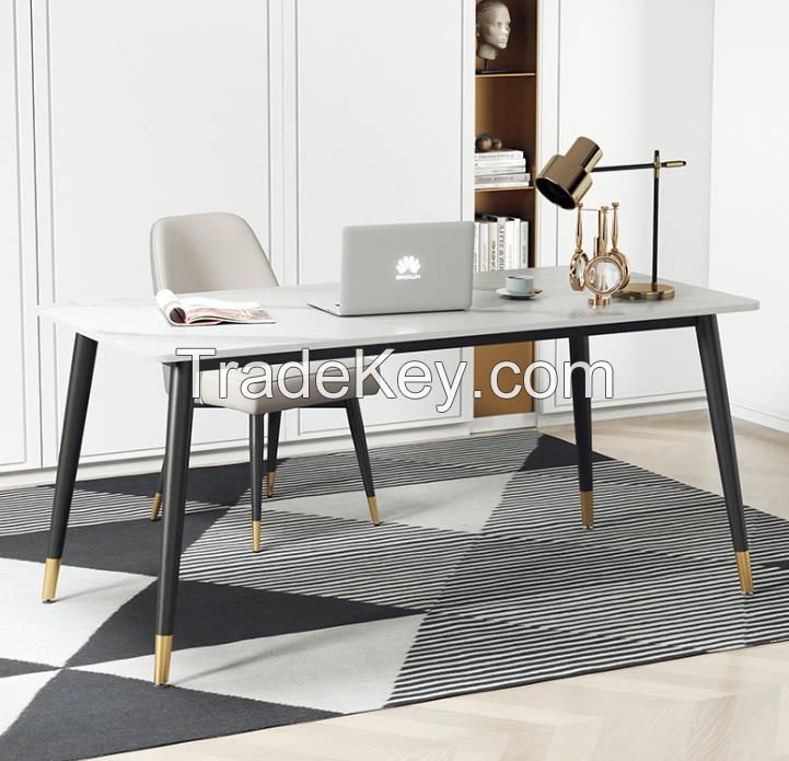 Luxury Nordic modern simple slate computer desk