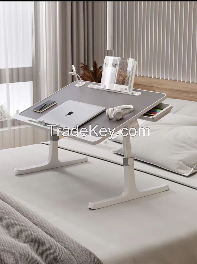 Up-down folding small desk laptop rack on bed