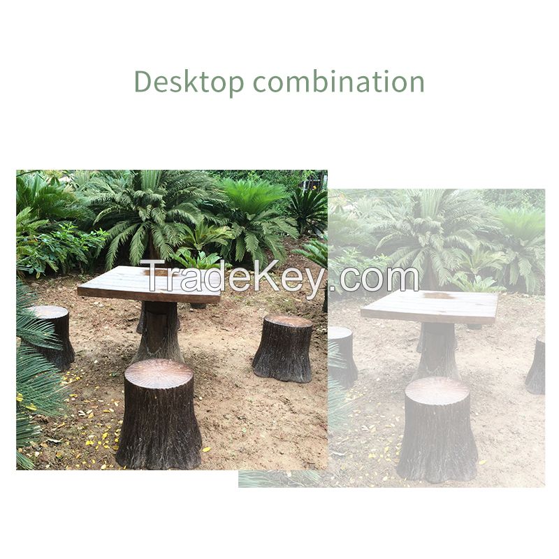 Creative table and stool combination customization, style and size as required, contact customer service before placing an order