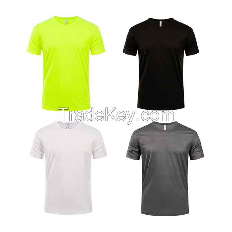 Starlight reflective fabric quick drying round neck T-shirt