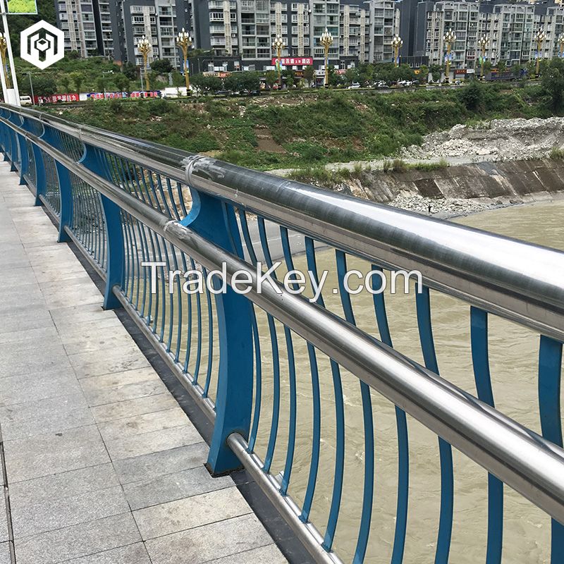 Stainless steel composite pipe bridge guardrail/customized as required, please contact customer service before placing an order