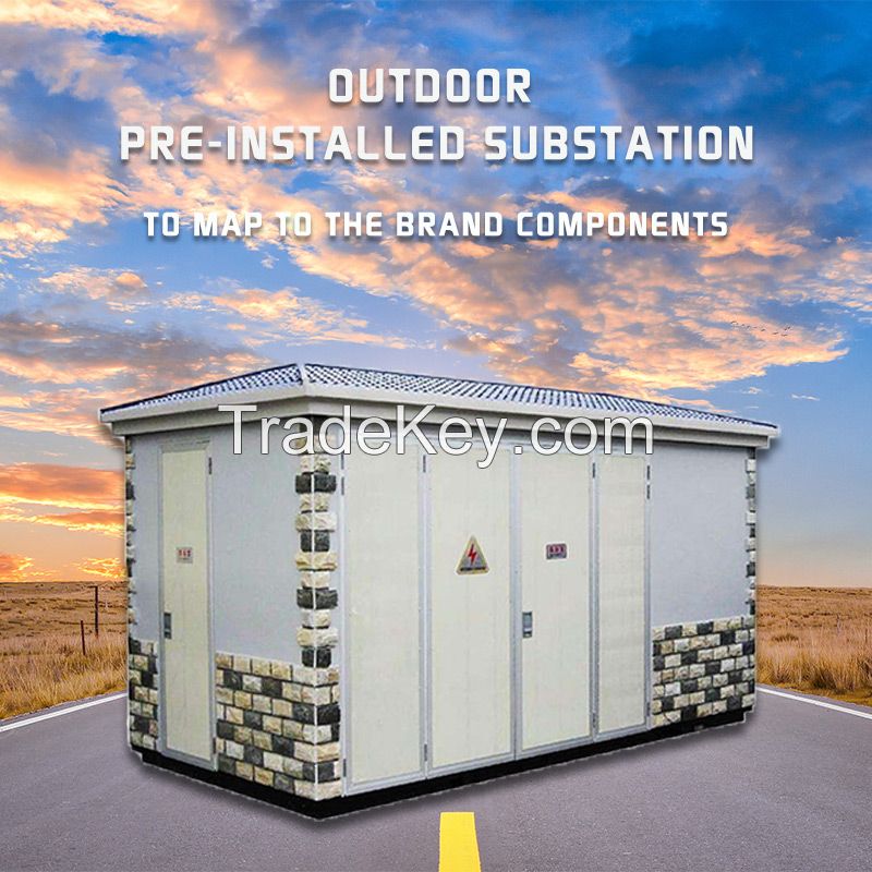 prefabricated substation european box type substation power transformer substation